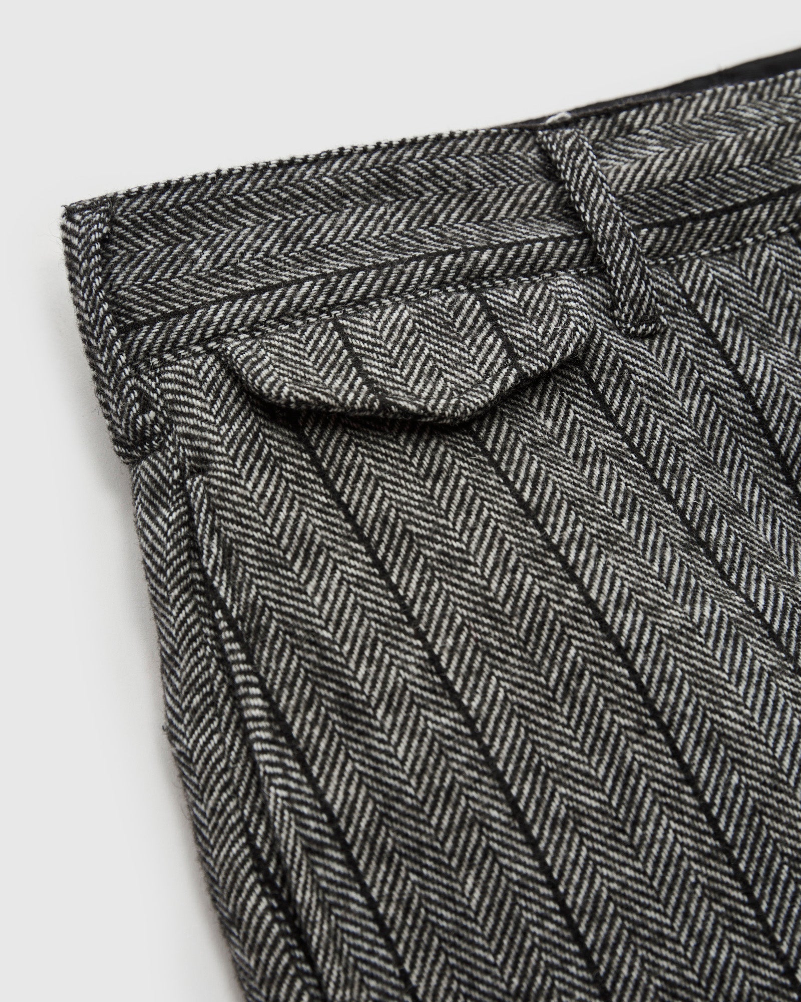 Officer Pants in Dark Grey Wool Striped HB – Blue Owl Workshop