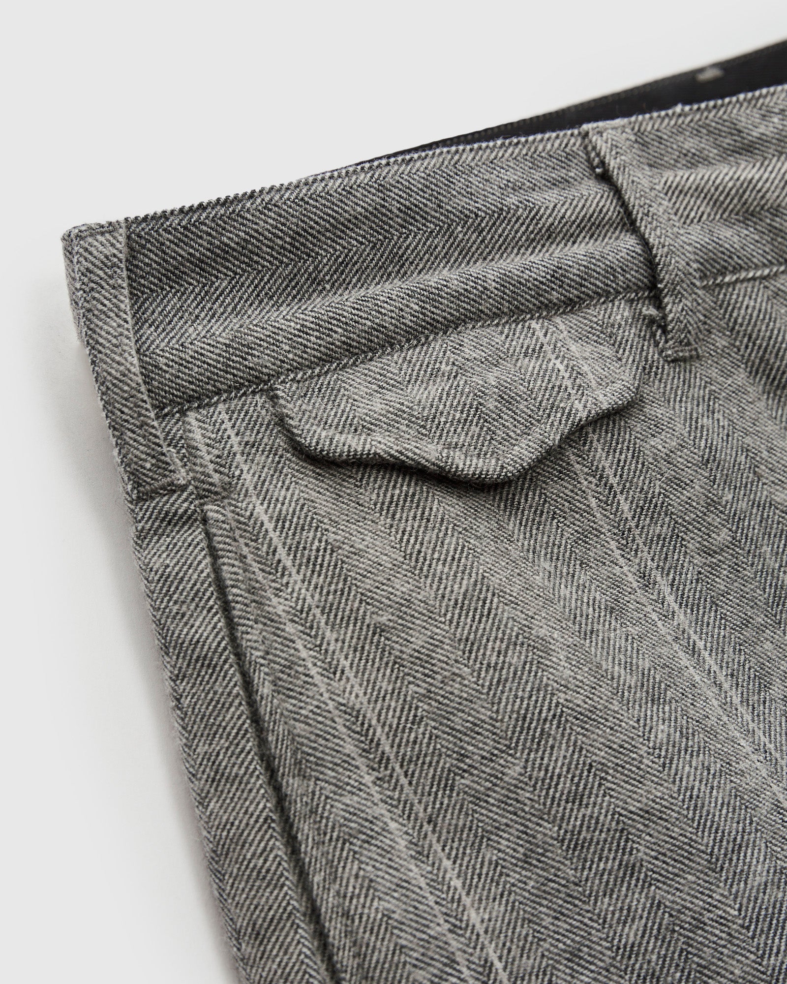 Officer Pants in Light Grey Wool Striped HB – Blue Owl Workshop
