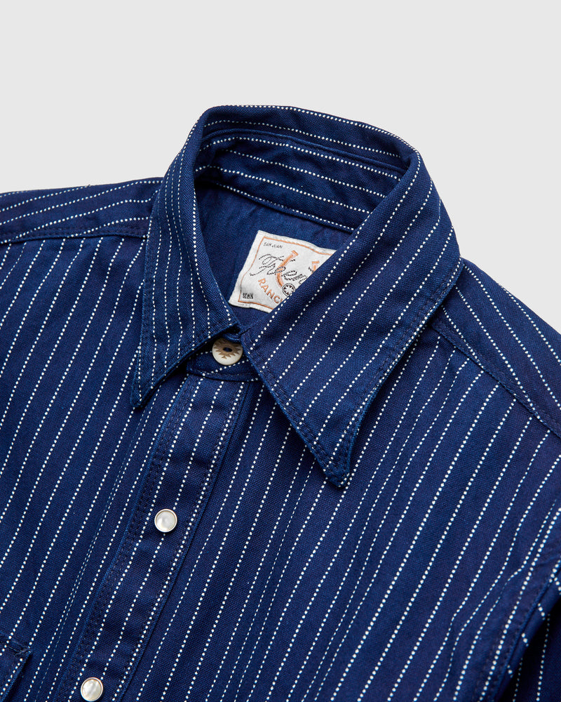 Bodie Shirt in Indigo Wabash