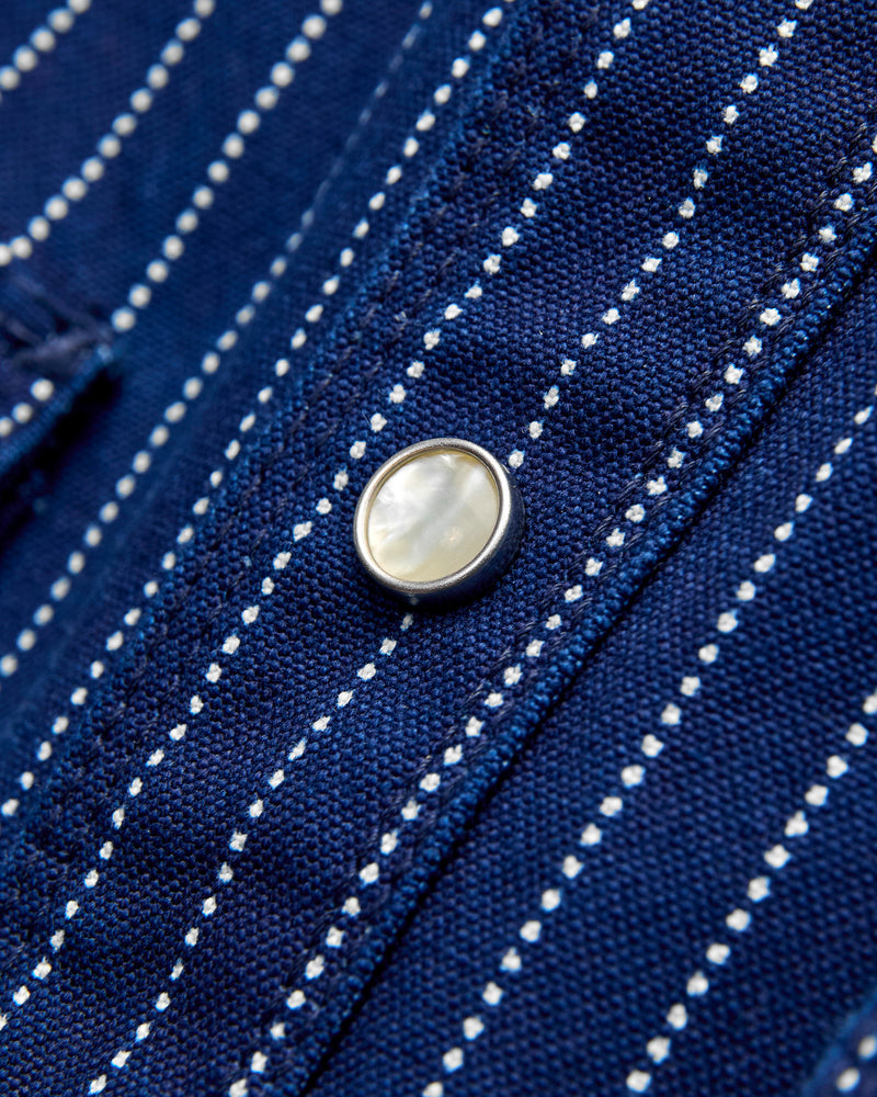 Bodie Shirt in Indigo Wabash