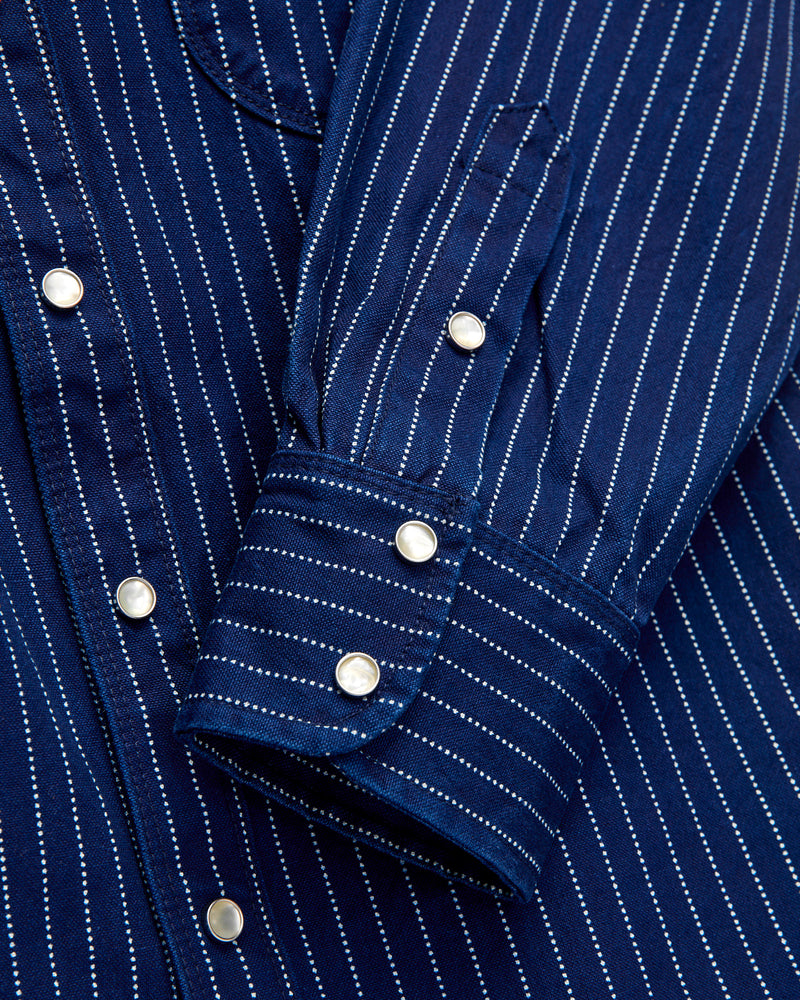 Bodie Shirt in Indigo Wabash