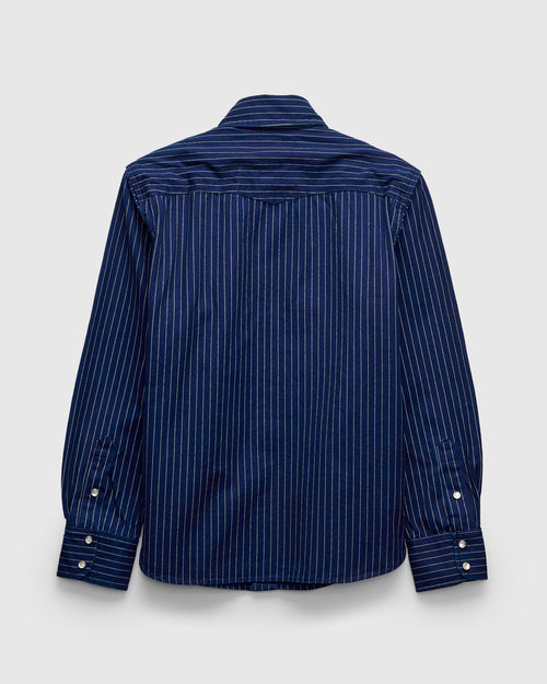 Bodie Shirt in Indigo Wabash