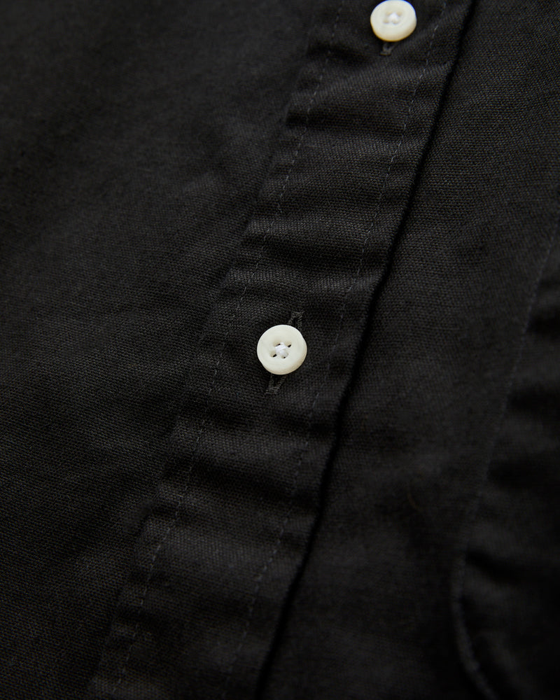 Classic Oxford Button-Down Shirt in Overdye Black
