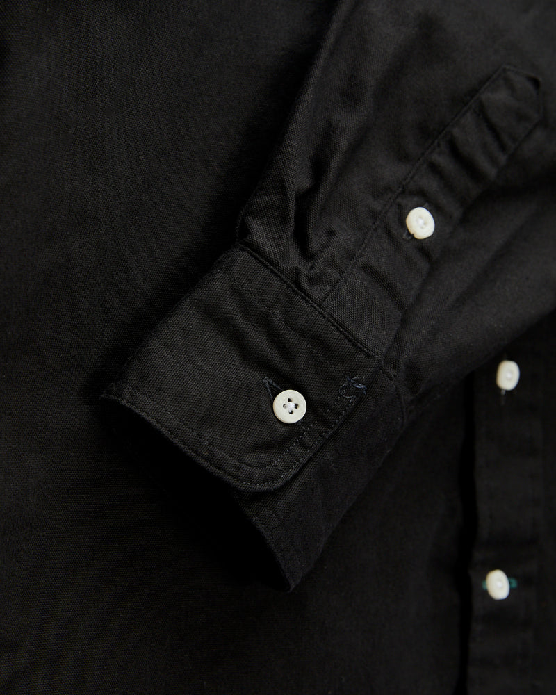 Classic Oxford Button-Down Shirt in Overdye Black
