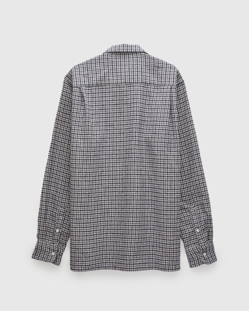 Houndstooth Check Camp Shirt in Lavender
