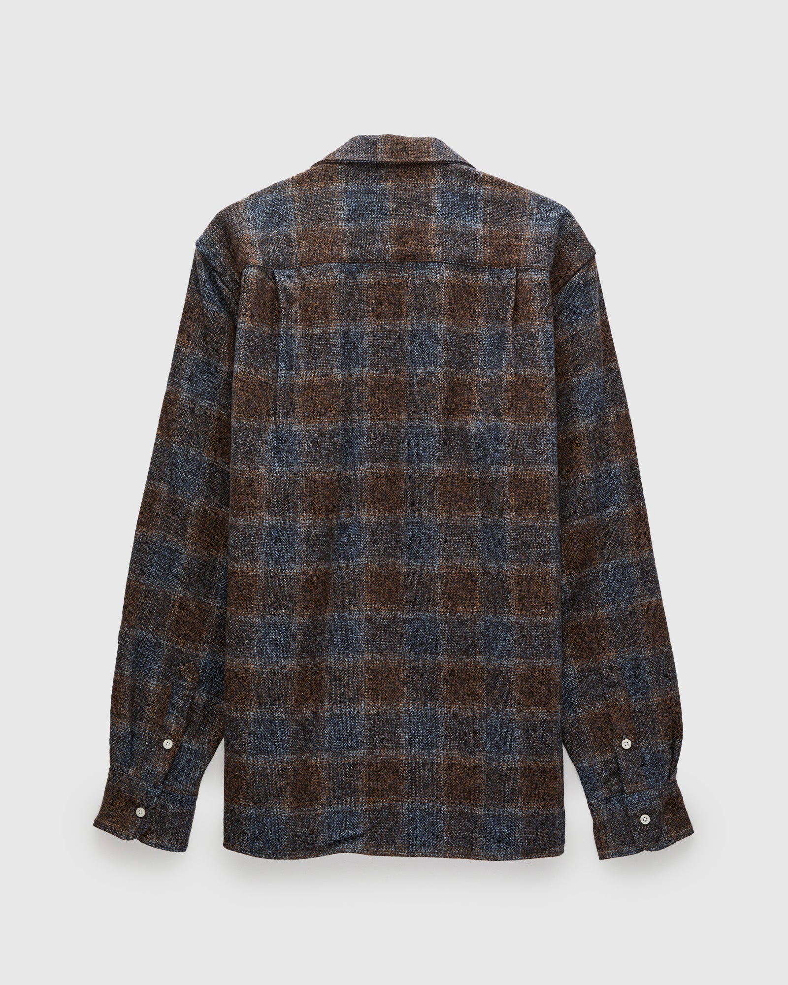 Tweed Check Camp Shirt in Brown – Blue Owl Workshop
