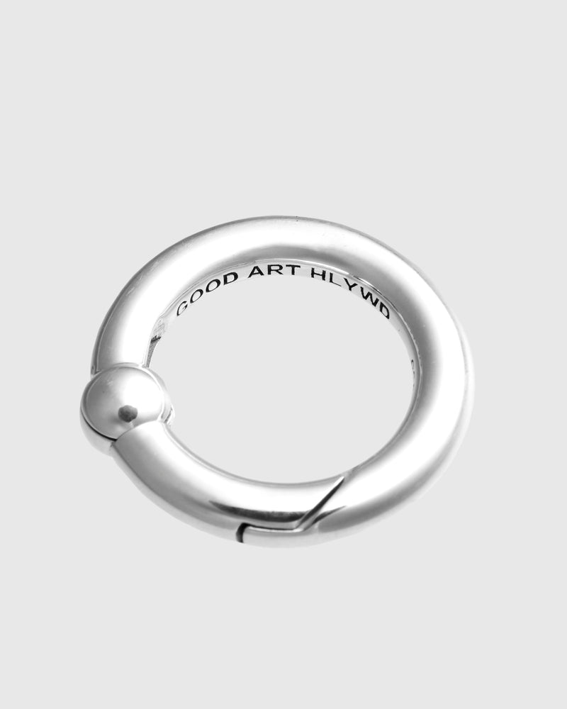 Smooth Spring Ring A in Sterling Silver