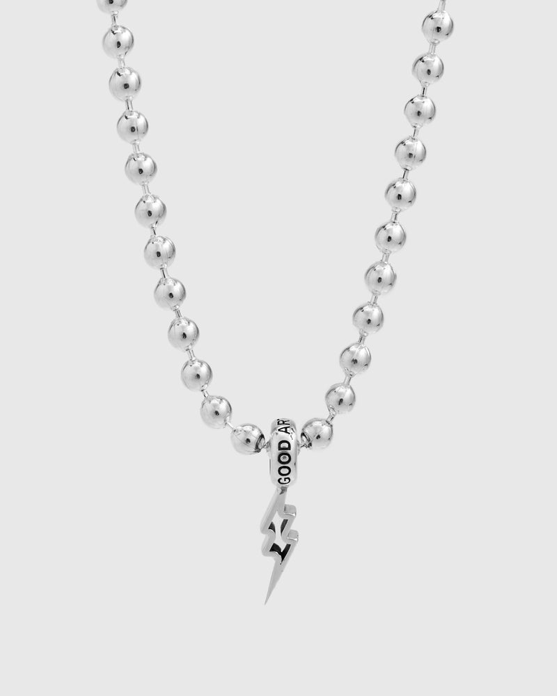 Cutout Shazam! Pendant 3A in Sterling Silver