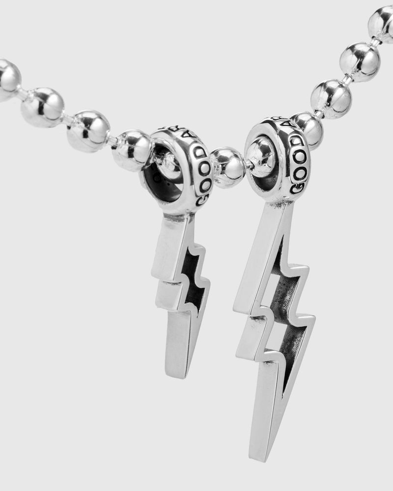 Cutout Shazam! Pendant 3A in Sterling Silver