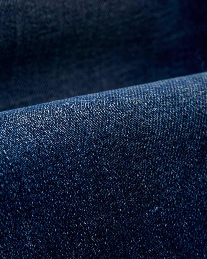 "Nikki" 14oz Washed Indigo Stretch Selvedge Denim - Hammer Straight