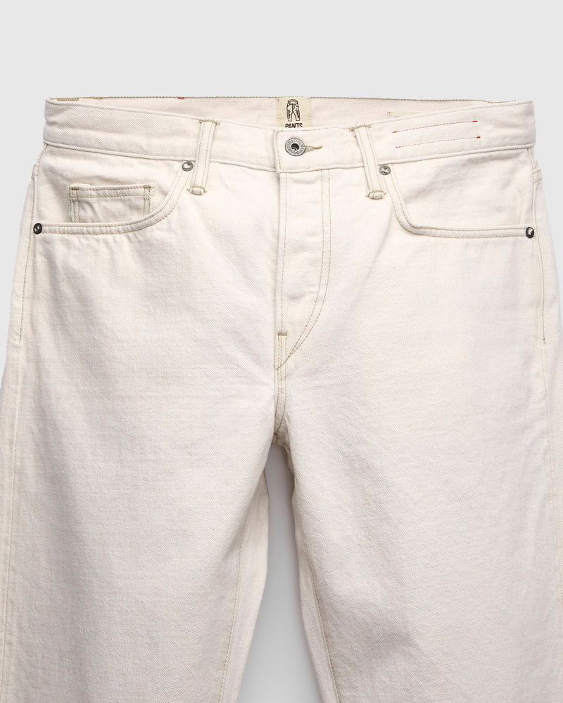 14oz "Ecru" Natural Slub Selvedge Denim - Barrel Wide Straight