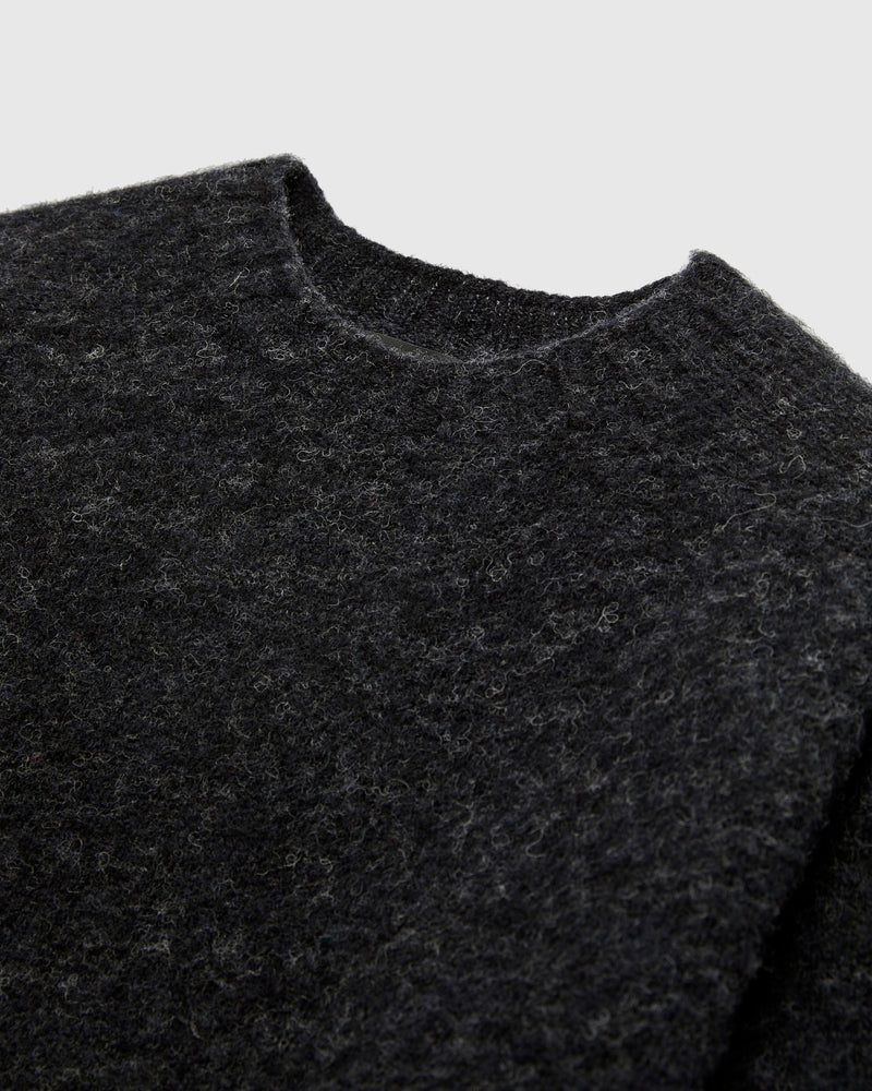 "Birth of the Cool" Wool Sweater in Charcoal