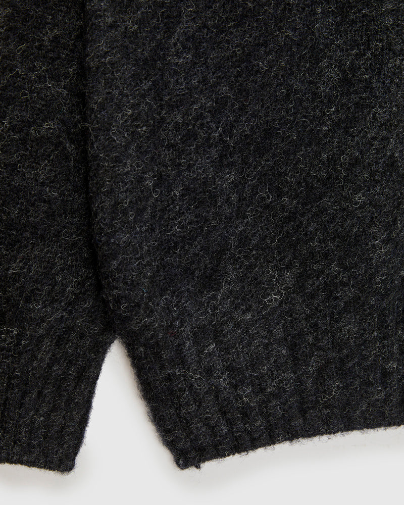 "Birth of the Cool" Wool Sweater in Charcoal