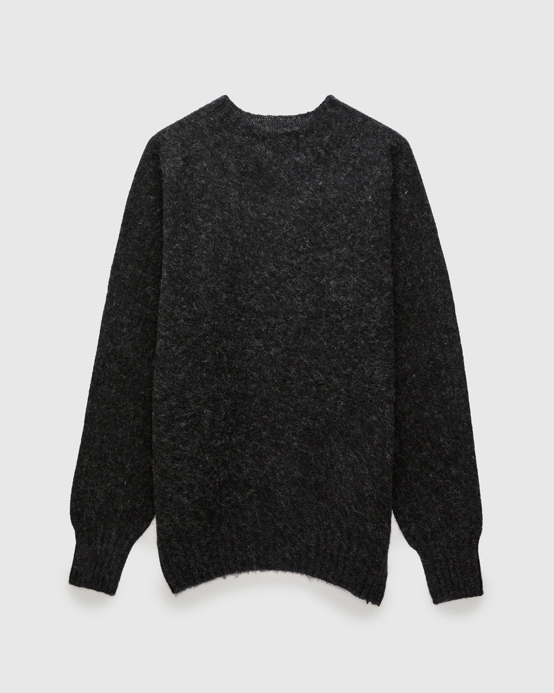 "Birth of the Cool" Wool Sweater in Charcoal