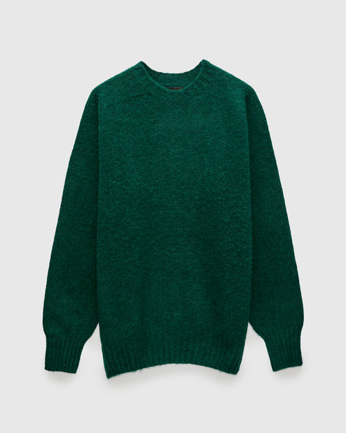 "Birth of the Cool" Wool Sweater in Forest