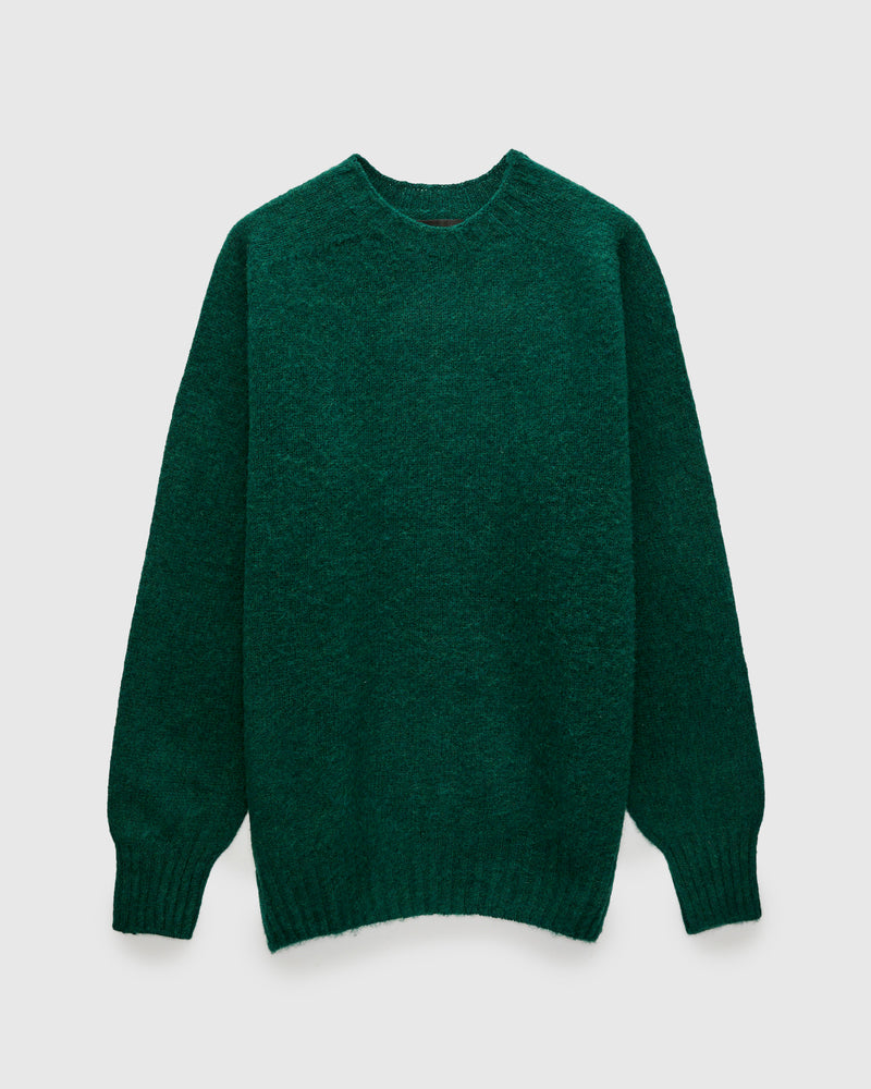 "Birth of the Cool" Wool Sweater in Forest