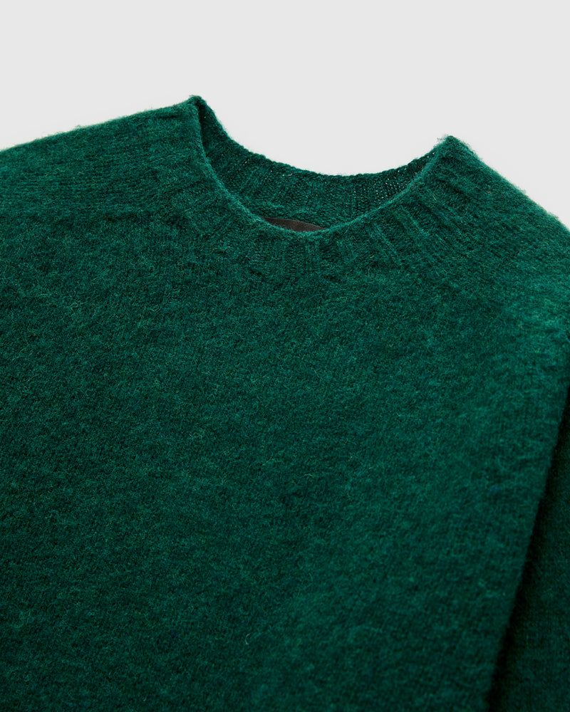 "Birth of the Cool" Wool Sweater in Forest