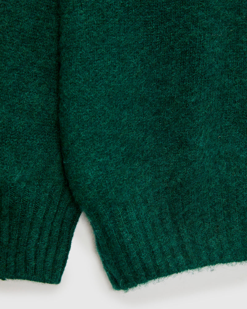 "Birth of the Cool" Wool Sweater in Forest
