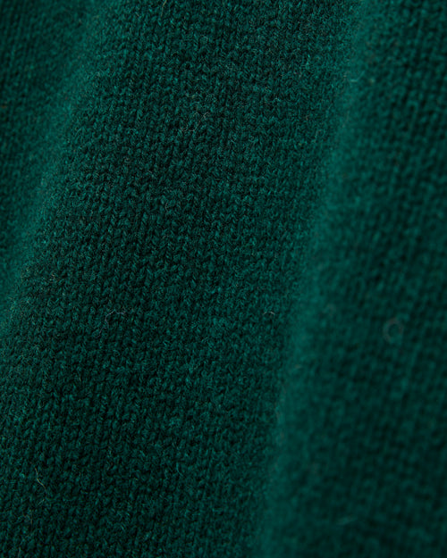 "Boxy Space Knit" Wool Sweater in Bottle