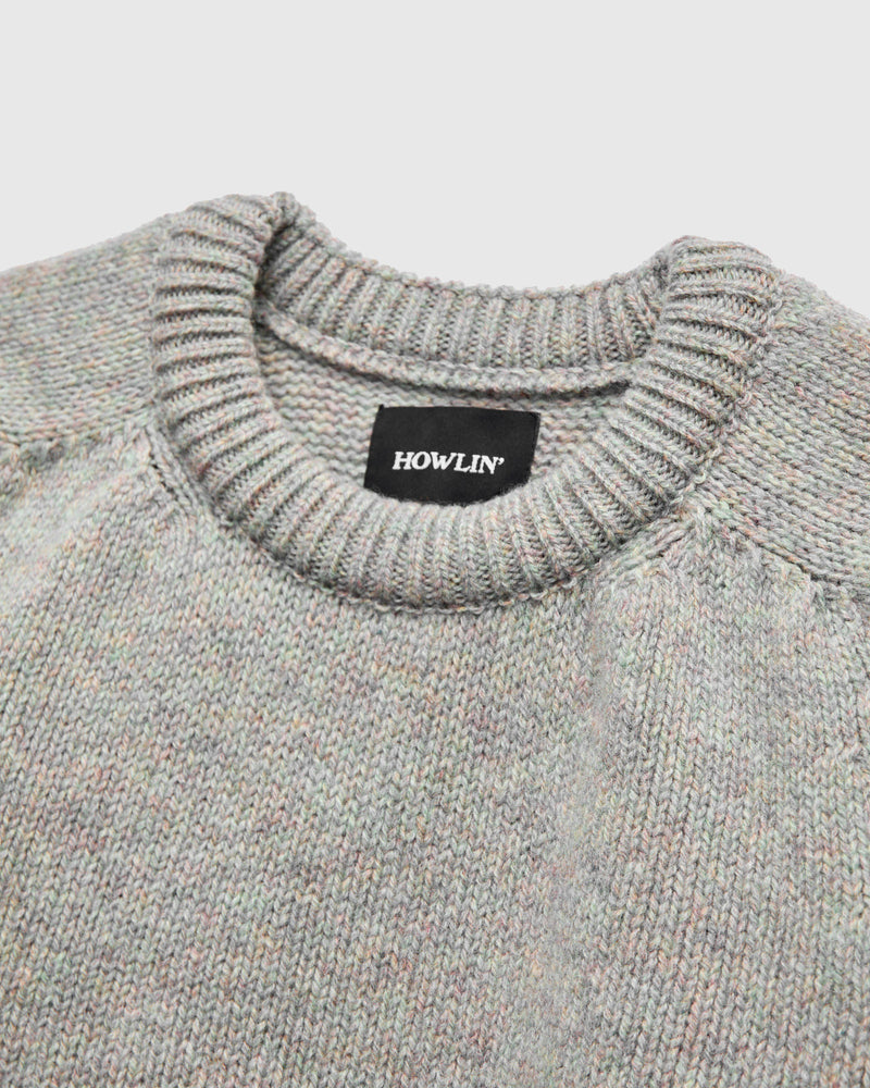 "Boxy Space Knit" Wool Sweater in Galaxy
