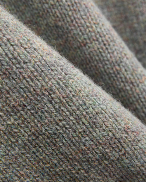 "Boxy Space Knit" Wool Sweater in Galaxy