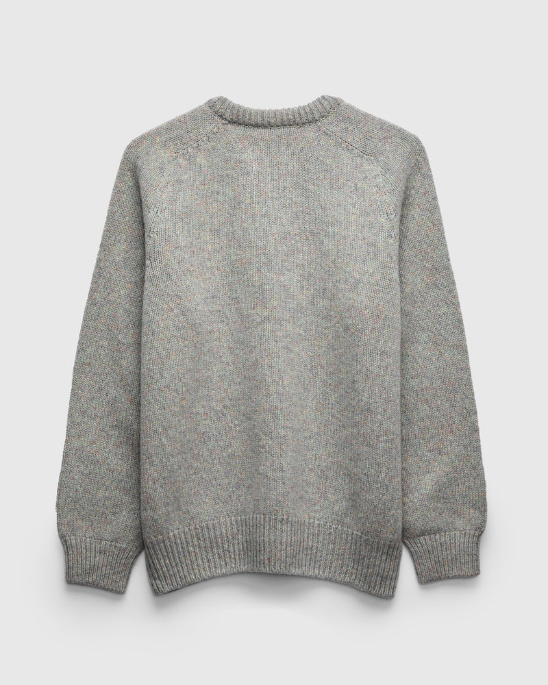 "Boxy Space Knit" Wool Sweater in Galaxy