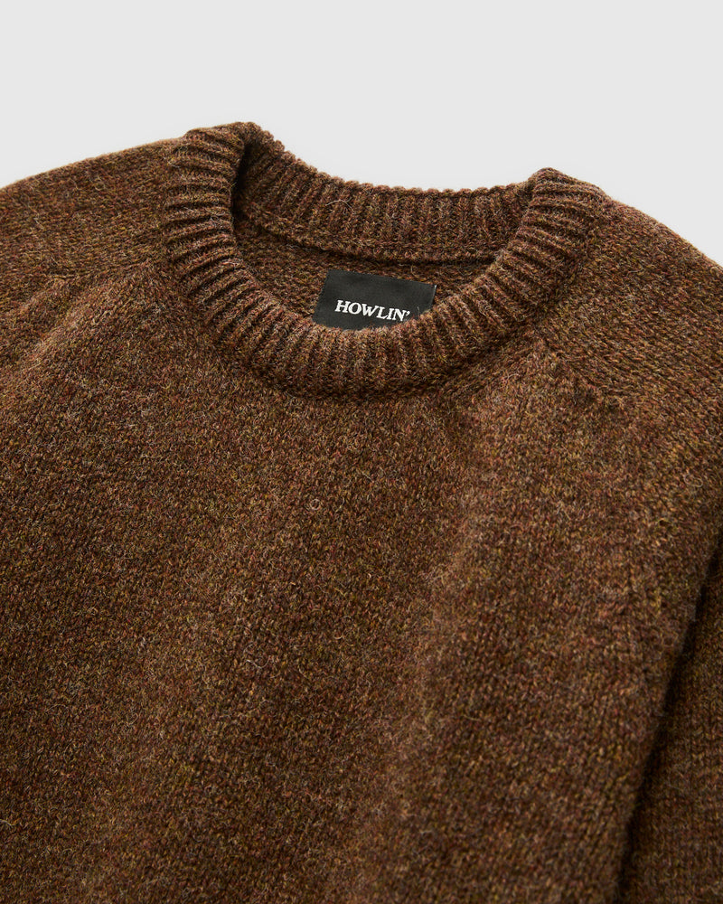 "Boxy Space Knit" Wool Sweater in Spark