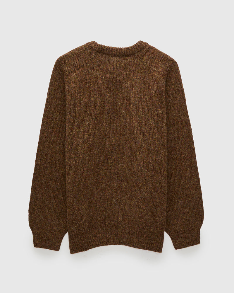 "Boxy Space Knit" Wool Sweater in Spark