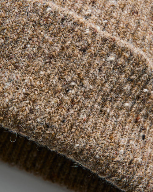 "Out of the Blue" Wool Beanie in Brownie