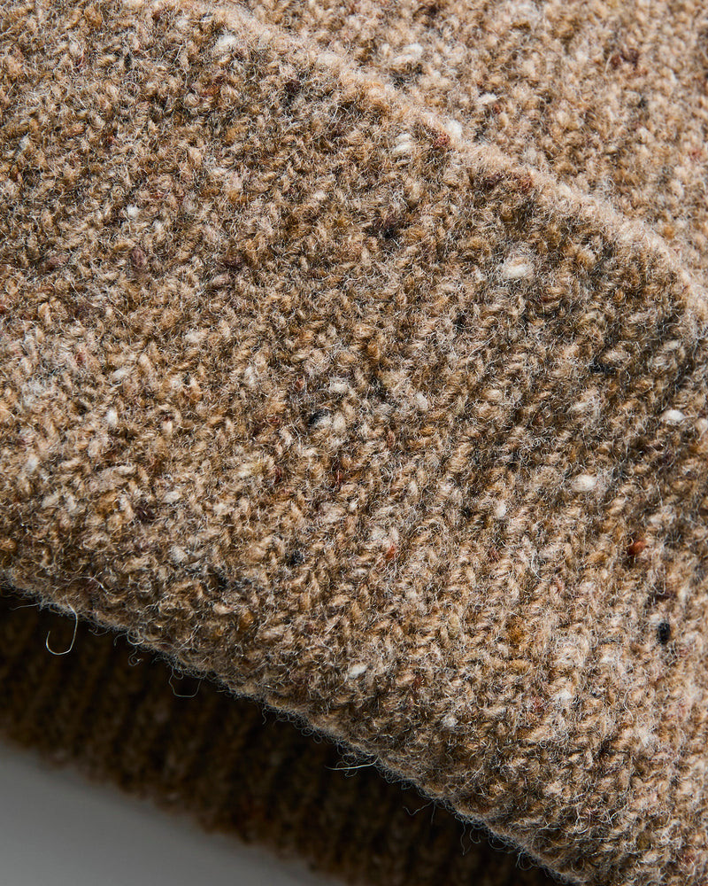 "Out of the Blue" Wool Beanie in Brownie