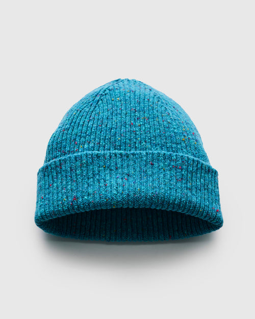 "Out of the Blue" Wool Beanie in Starnight
