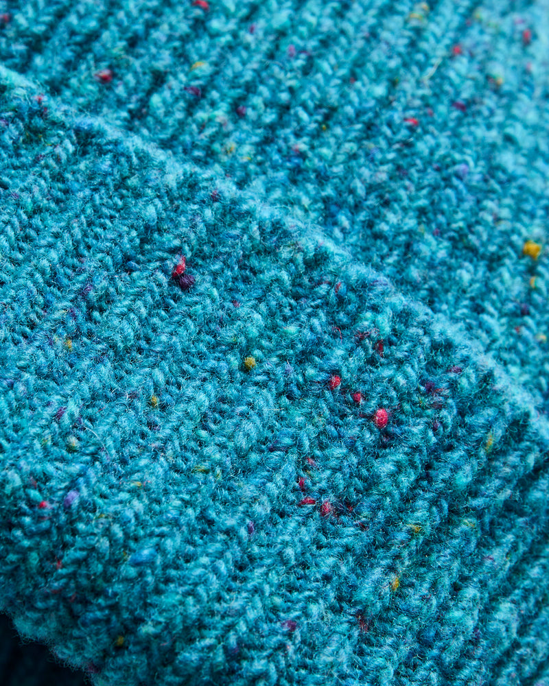 "Out of the Blue" Wool Beanie in Starnight