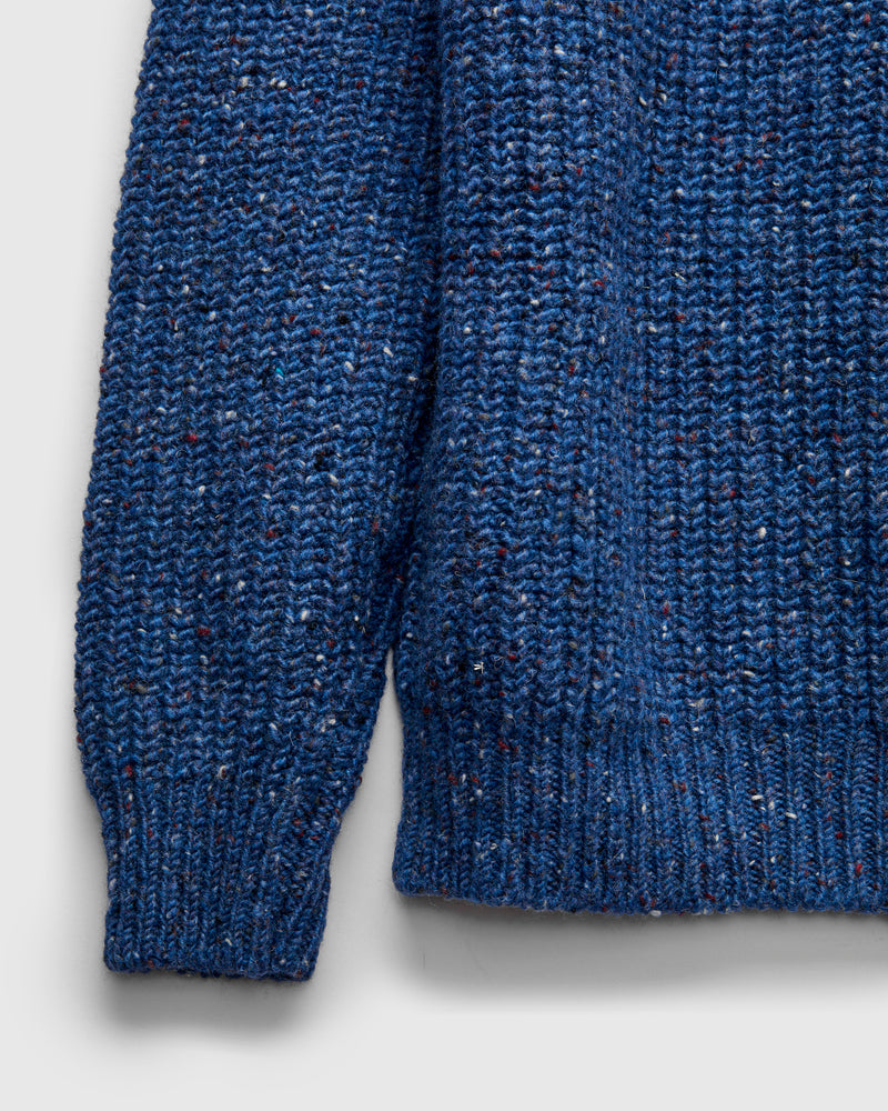 "Taste Of The Future" Wool Knit Sweater in Blue Fantasy