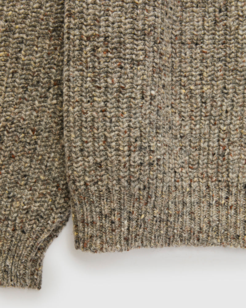 "Taste Of The Future" Wool Knit Sweater in Greymix