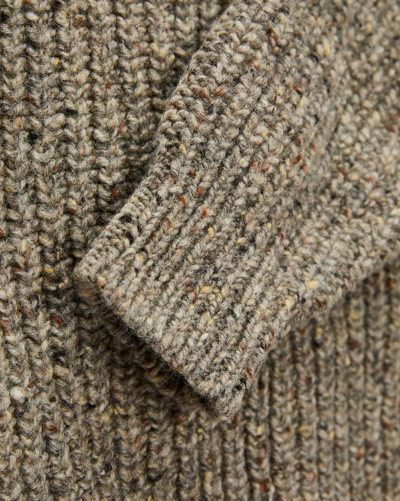 "Taste Of The Future" Wool Knit Sweater in Greymix