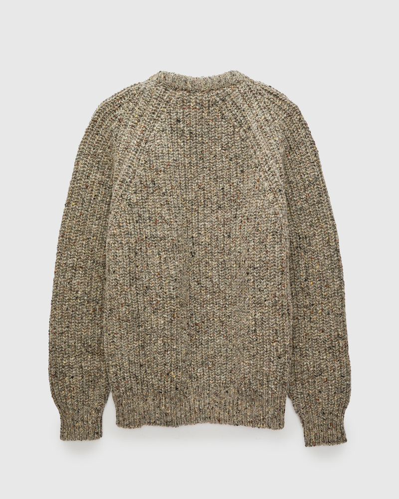 "Taste Of The Future" Wool Knit Sweater in Greymix