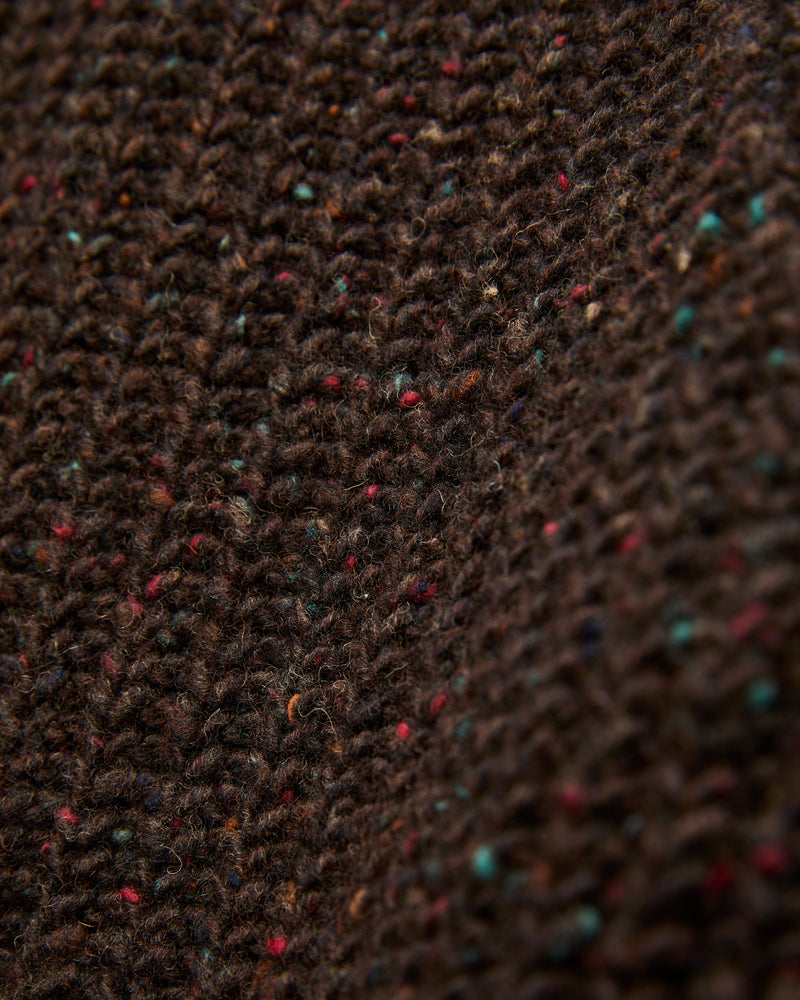 "Taste Of The Future" Wool Knit Sweater in Mystery Brown
