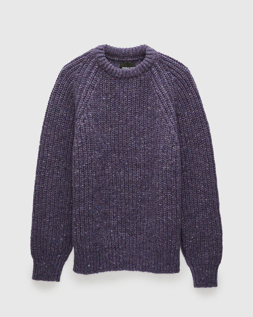 "Taste Of The Future" Wool Knit Sweater in Violet Dreams