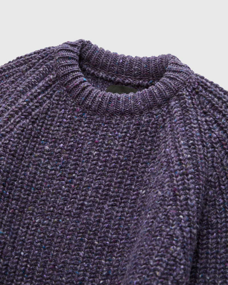 "Taste Of The Future" Wool Knit Sweater in Violet Dreams