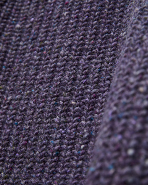 "Taste Of The Future" Wool Knit Sweater in Violet Dreams