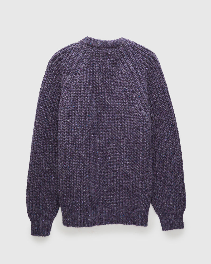 "Taste Of The Future" Wool Knit Sweater in Violet Dreams