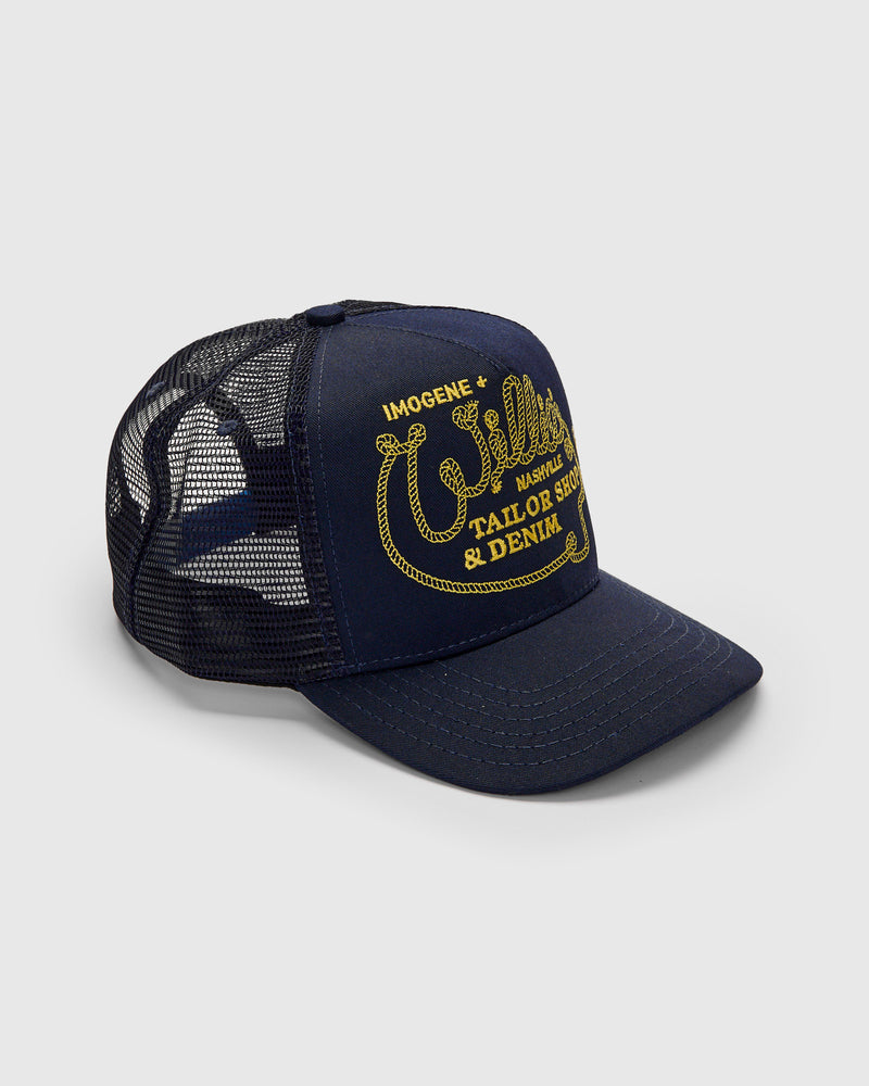 Lasso Trucker Cap in Navy