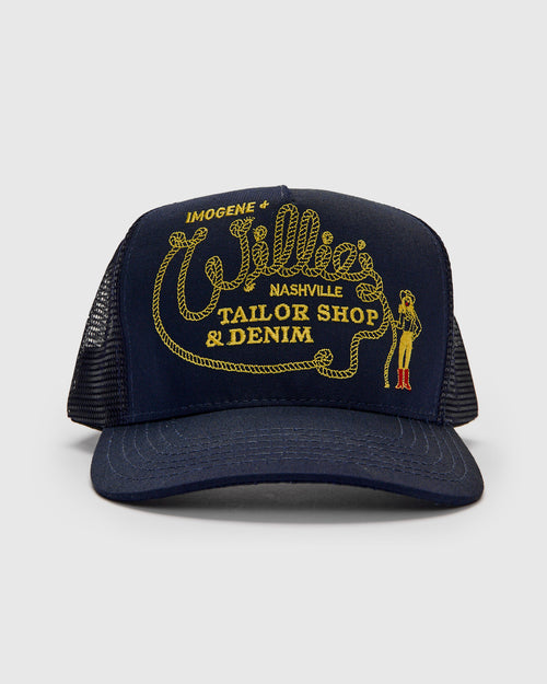 Lasso Trucker Cap in Navy