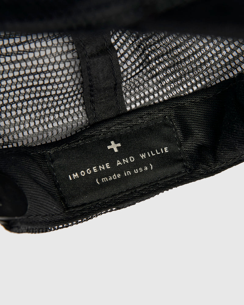 Service Station Trucker Cap in Black