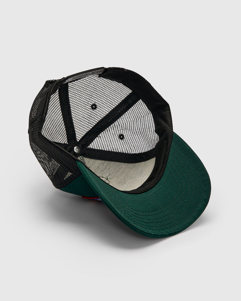 Tow Service Trucker Cap in Green