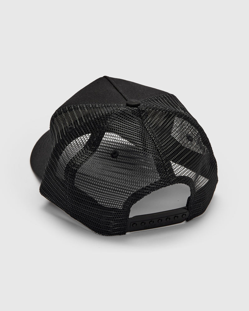 "Denim, Etc." Trucker Cap in Black