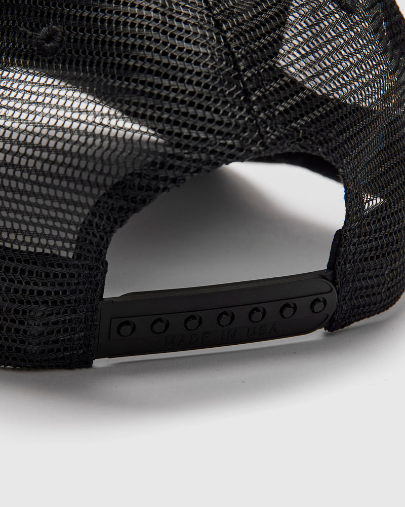 "Denim, Etc." Trucker Cap in Black