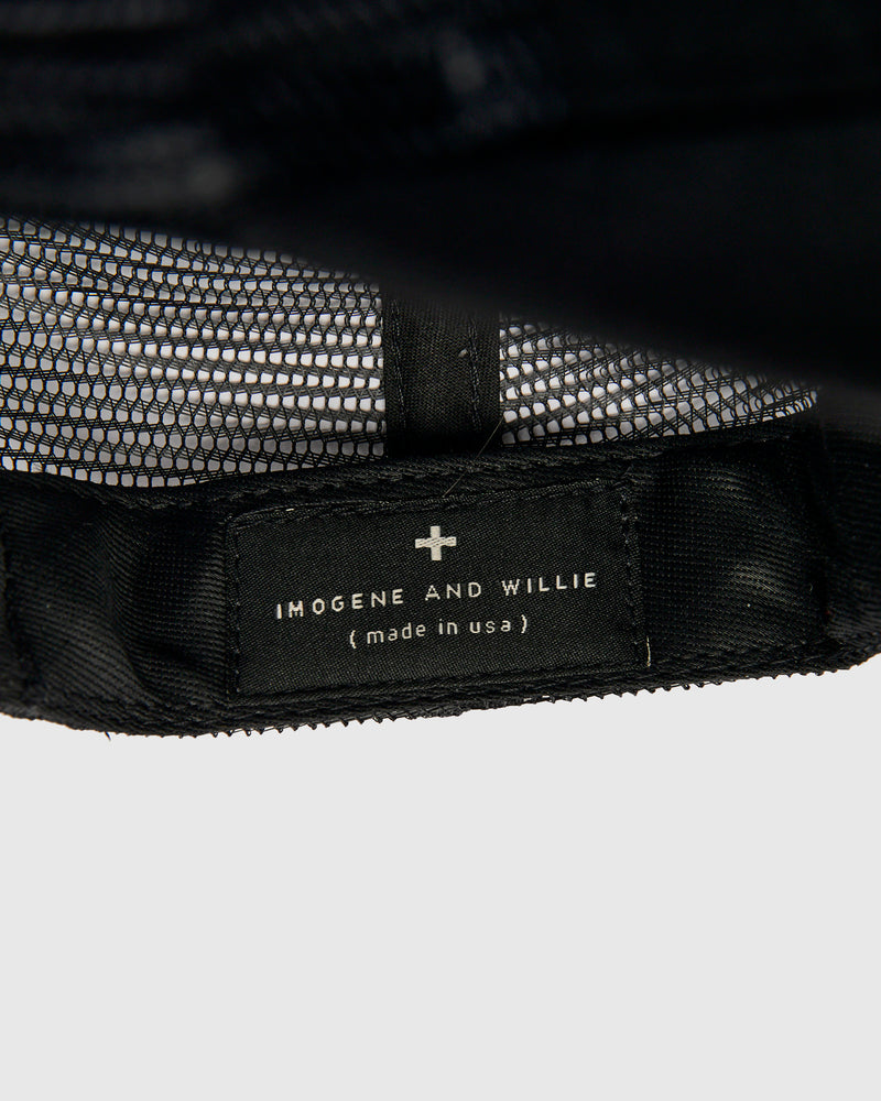 "Denim, Etc." Trucker Cap in Black