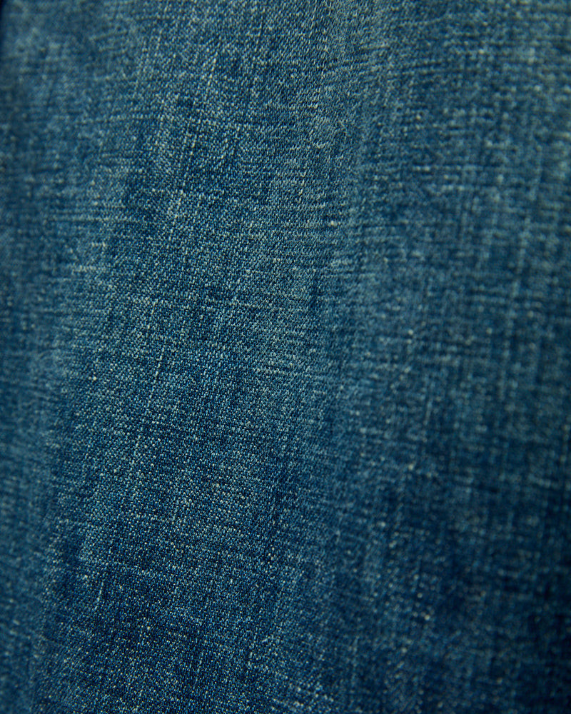 Earl Selvedge Denim Shirt in Dark Washed Indigo