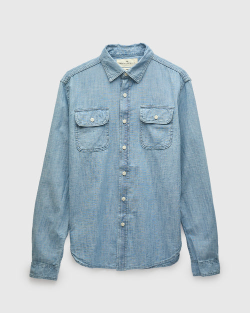 Earl Chambray Shirt in Washed Indigo